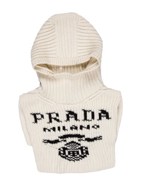 prada snood|real real Prada scarf.